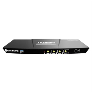 TESmart USB 3.0 HDMI KVM交换机1显示器4台电脑4K @ 60Hz L/R音频和麦克风4端口EDID仿真器四路4x1 KVM