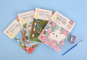 Creative <strong>DIY</strong> <strong>Mini</strong> Style Water Color Drawing <strong>Book</strong> for Kids with Loose-Leaf Binding and Paper Cover - Product Image 5