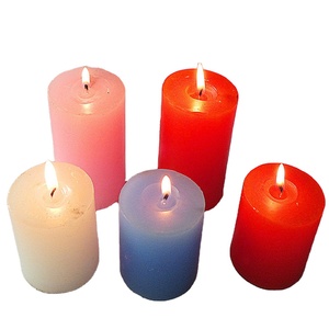 Großhandel rauchfreie Aroma therapie Säulen kerzen für Weihnachten Benutzer definierte Duft Soja Paraffin Wachs für den Haushalt Not beleuchtung - Product Image 5