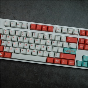 Teclado mecânico gmk, teclado de coral de cereja, tintura subcama iso entrar 142 teclas completas para 64 68 75 96 104 108