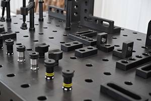 Estação de Solda 3D Ferro Fundido Polido com Escalas de Medição Acessórios Workbench Multi-buraco Nova Solda 28mm 16mmAperture - Product Image 6