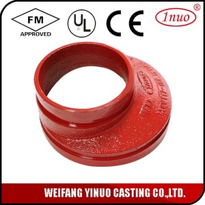 FM-UL-CE được liệt kê rãnh phụ kiện đường ống hệ thống chữa cháy ống sắt dễ uốn lắp giảm tốc Lập Dị - Product Image 3