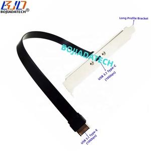 10Gbps Motherboard USB 3.1 Type-E <strong>Header</strong> to Type-C Female Connector Data Extension Cable 30CM Long Bracket - Product Image 1