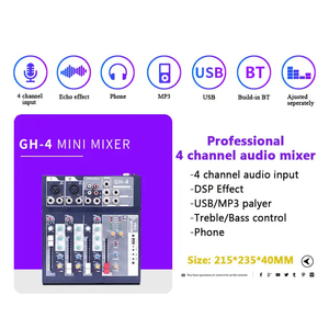 Компьютера телефона использовать 4-канальный USB портативный live мини аудио смеситель - Product Image 2