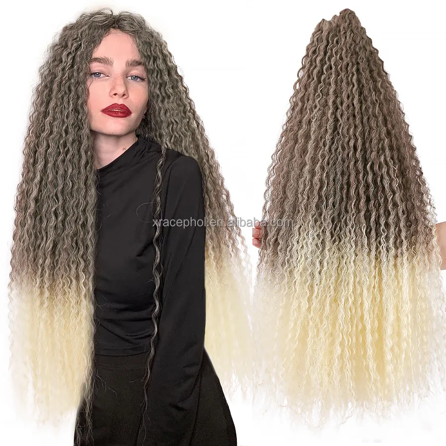 Xracephol Premium Cabelo trançado para mulheres afro loira macia paixão torção pré esticado