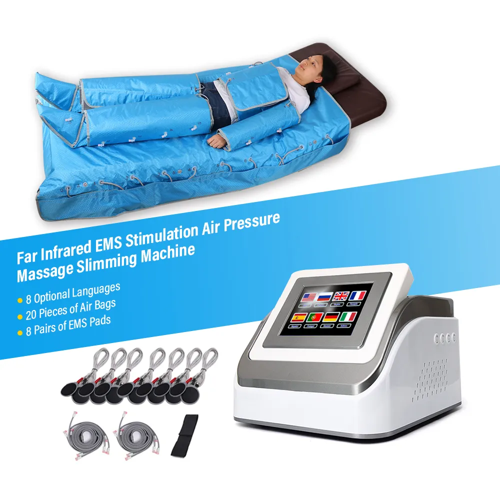 3 in 1 EMS pressoterapia a infrarossi maquina presoterapia professionale pressoterapia linfodrenaggio macchina dimagrante