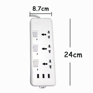 High Quality Universal EU UK AUS US Plug Power <strong>Usb</strong> Outlet <strong>13A</strong> 3 Way Electric Board Extension Cable for Desktop <strong>Socket</strong> - Product Image 3