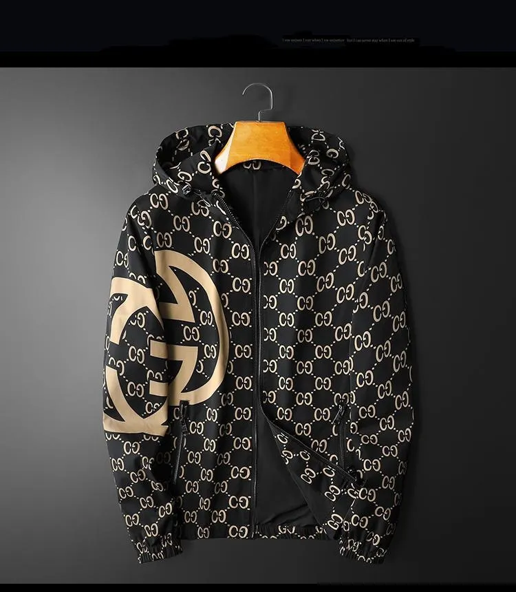 Venta al por mayor de fábrica High Street Custom Poliéster Hombre Chaquetas de gran tamaño con estampado completo O Cuello Outdoor Casual Bomber Jacket