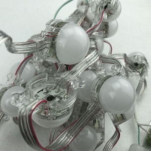 Full color ip68 gs8206 pixel module 3pcs 5050 <strong>led</strong> with backup signal line frosted cover 30mm diameter dc12v addressable rgb - Product Image 4