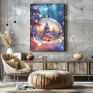 Cooleve DIY handpainted <span class=keywords><strong>Mosaic</strong></span> vuông Acrylic đầy đủ khoan sáng tạo japandi giáng sinh bức tranh kim cương cho nhà/văn phòng cảnh quan - Product Image 6