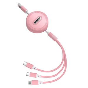 Precio al por mayor 3 en 1 Cable de carga retráctil multifunción Cable de carga rápida Micro tipo C Cable de cargador múltiple para todos los teléfonos - Product Image 2