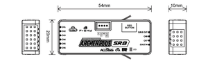 FrSky ARCHER PLUS SR8 <strong>8CH</strong> FrSky 2.4GHz ACCESS / ACCST D16 for X18S X20S XE X20 PRO HD Ttransmittes - Product Image 4