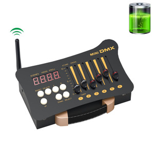Mini batería inalámbrica DMX controlador consola DMX512 para luz de escenario