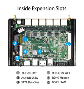 Firewall Router <strong>Computer</strong> Vpn In-tel Ce-leron 2955U Core I3 4010U I5 4200U 6 Ethernet RJ45 Fanless Multi Lan Pfsense Mini Pc - Product Image 5