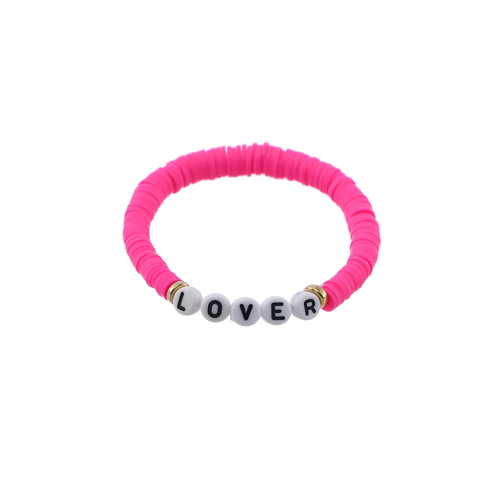 White Letter bracelet#6