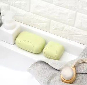 Taşınabilir su geçirmez sızdırmaz sabunluk kapak ve kilit ile ev banyo duş seyahat için dayanıklı plastik sabun kutusu