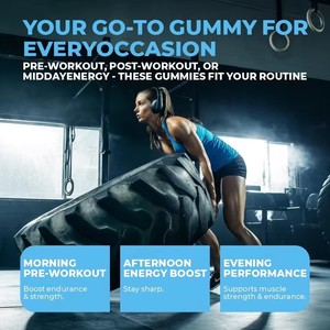 Энергетические жевательные конфеты <span class=keywords><strong>Pre</strong></span> <span class=keywords><strong>Workout</strong></span>: натуральная добавка для роста мышц у мужчин, спортивное питание для повышения энергии и выносливости - Product Image 3