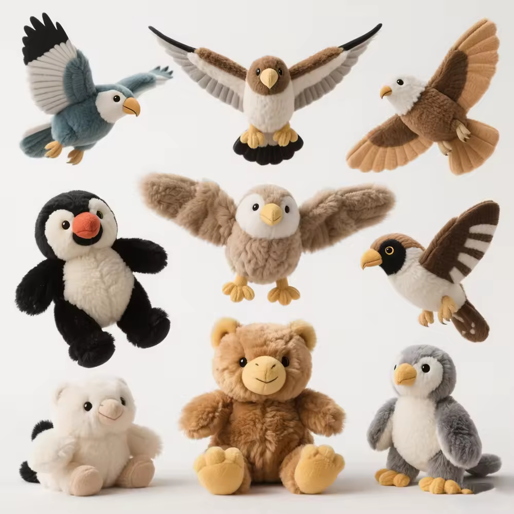 Peluches volantes personnalisées en forme d'animaux