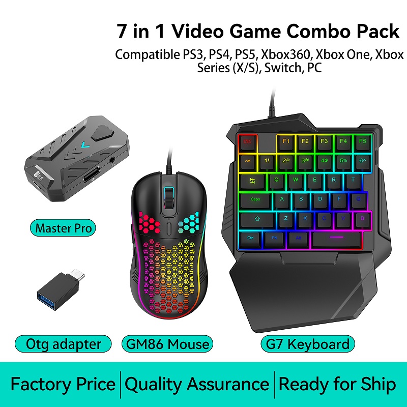 Black Converter Keyboard Mouse