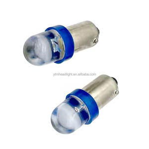 ฐาน BA9S DC AC 6.3V ดาบปลายปืนหลอดไฟ LED พร้อมเลนส์ใส1LED ไม่ทำให้เกิดแสงจ้าไม่มีการกะพริบหลอดไฟ LED พินบอล