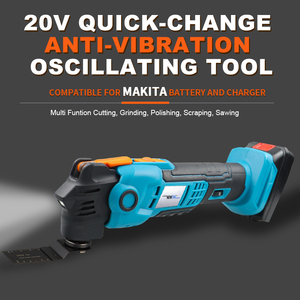 Multiherramienta oscilante Compatible con batería Makita de 18V, recortadora eléctrica, sierra de renovación, herramienta eléctrica, máquina, herramienta multifunción - Product Image 2