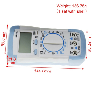 A830L LCD Multímetro digital DC AC Voltaje Diodo Freguency Multitester Volt Tester Corriente de prueba - Product Image 6