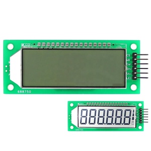 Taidacent 2,4 Zoll 6-stelliges 7-Segment-LCD-Display HT1621 LCD-Anzeige modul Serielles SPI White Black light 7-Segment-LCD-Display
