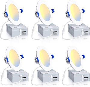 Fabrika fiyat 6 inç ince Panel AYDINLATMA kısılabilir ışık LED gömme tavan ışığı Energy enerji yıldızı - Product Image 2