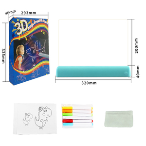 幼児教育おもちゃ3Dマジック描画パッド発光ライティングボードライト描画ボード子供用 - Product Image 4