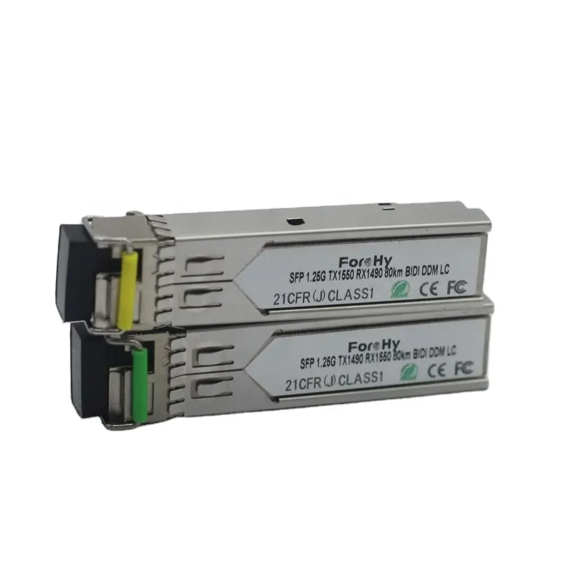 Cisco Compatible 1,25G BIDI SM SC SFP Módulo óptico 80km Transceptor para equipos de fibra óptica