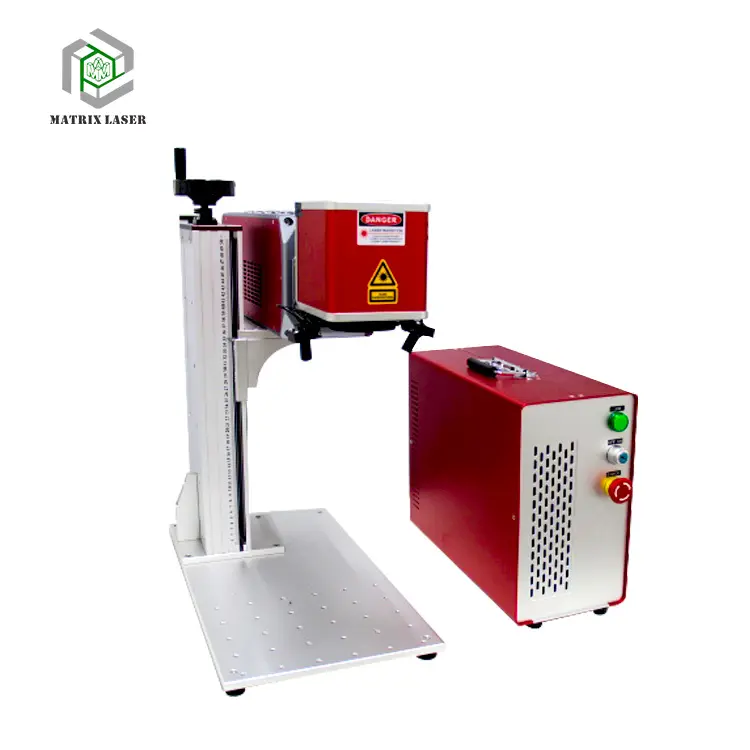 30W/20W/50W Fiber Lasergravure En Markering Machine Multifunctionele Metalen Lasersnijmachine Met Roterende En Print Patronen