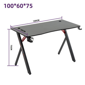 Juego completo de estilo moderno, escritorio de ordenador sencillo y silla convertible para oficina, hogar, dormitorio, juegos, Esports, mesa de escritorio elegante - Product Image 2
