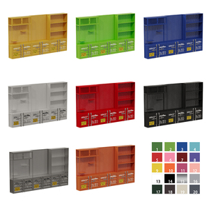 Phong cách công nghiệp sáng tạo sắt Rack hiển thị làm bằng tay LEGO CD Rack đa-lưới hộp mù Tủ lưu trữ cho đồ nội thất nhà cho - Product Image 6