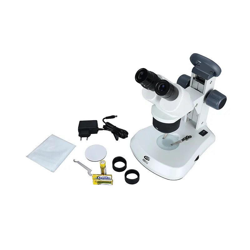 2023 nuevo microscopio con zoom estéreo de alta calidad 1X2X4X microscopio binocular