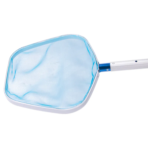 厂家供应蓝色铝框手持叶耙浅网重型泳池清洁用叶网 - Product Image 5