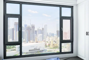 Modernes Design Aluminium fenster im Freien Schall dichte Funktion Feste offene Edelstahl-Rollo Wohnzimmer - Product Image 3