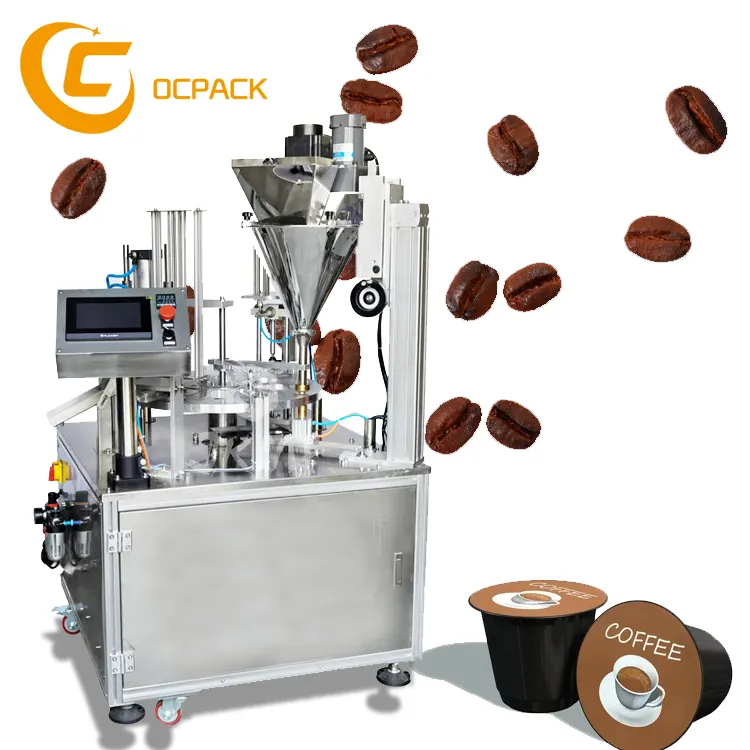 Otomatik blanking nespresso k kupası yapma makinesi kahve kapsülleri dolum paketleme makinesi