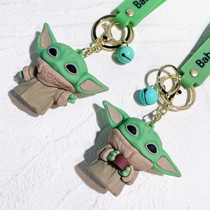 LC016 SW Space <strong>Wars</strong> Darth Vader Maul Leia Princess Chewbacca Luke Cute Kawaii <strong>Key</strong> Chain Custom 3D PVC Decorative Keychain - Product Image 5