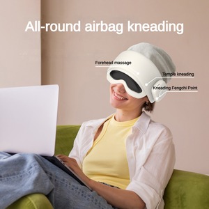 Factory Wholesale Custom Intelligent Air <strong>Pressure</strong> Relaxing Electric Full Head Eye Therapy Massage Spa Machine Head Massager - Product Image 4