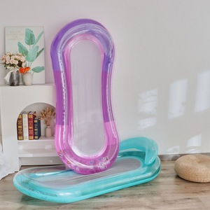 Buona qualità semplice stile personalizzato piscina galleggianti per il nuoto eco-friendly PVC gonfiabile in plastica flottante fila letto per la vendita - Product Image 3