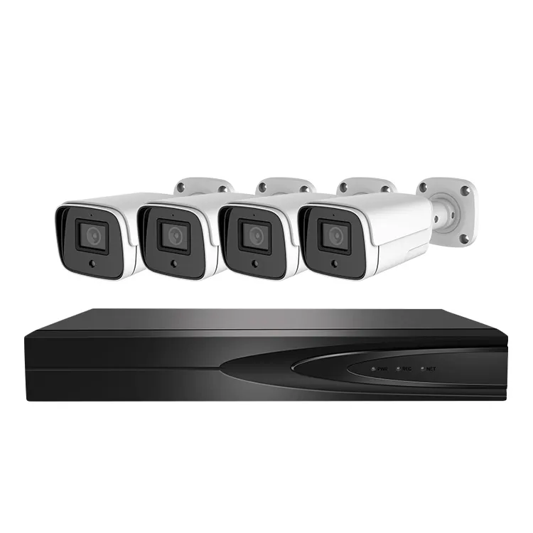 A buon mercato macchina fotografica del ip esterna H.265 4CH 3MP POE Sicurezza lowes outdoor invisibile di sicurezza della macchina fotografica