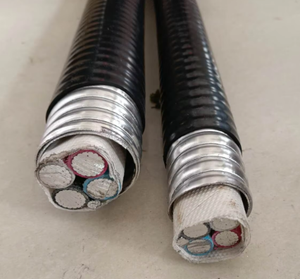 CUL onaylı 90C alüminyum güç kabloları 600V 4x 4/0AWG 1x 350kcmil Tech zırhlı Teck tel 1x 350kcmil Tech zırhlı güç kabloları - Product Image 1