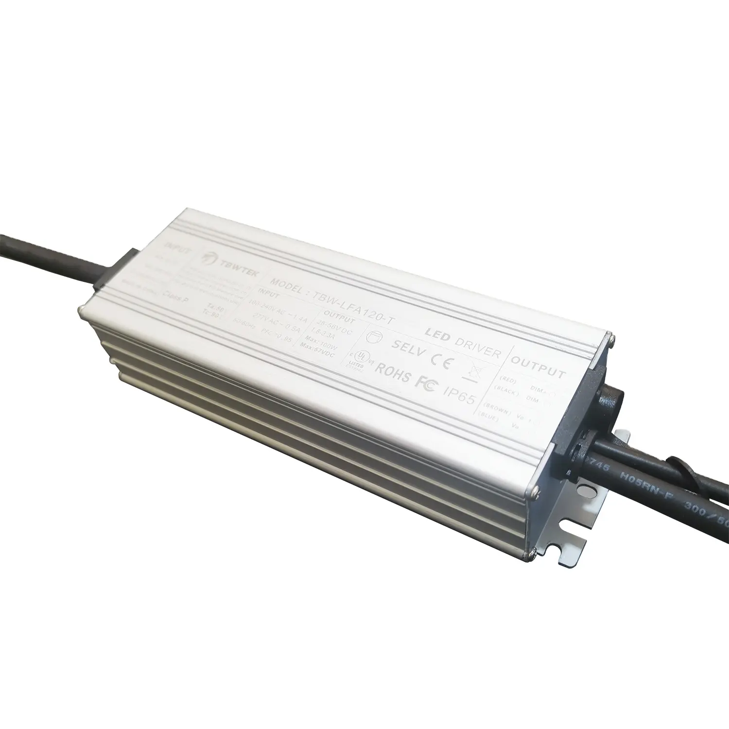 TBWTEK الصانع LED امدادات الطاقة 120W 28V 56V 0 10v 1-10v المزدوج محرك قابل للتخفيت Led الإضاءة ل في الهواء الطلق