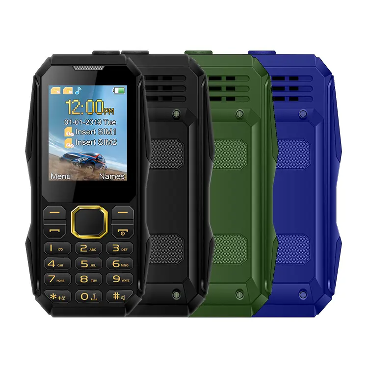 Land Rover entsperrt Guatemala verfügt über GSM große Tastatur Taschenlampe Robustes Dual-Sim-Outdoor-Handy