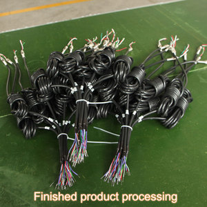 High Quality Load Cell <strong>Cable</strong> Connector Wire Color Code 4 Conductors AWG 24 Tpu Tpv Coiled Wire Sensor <strong>Cable</strong> From China - Product Image 6
