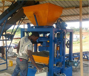 <strong>Libya</strong> Cement Semi Automatic Interlocking Brick <strong>Machine</strong> Price Qt4-24 Hollow Blocks and Tiles Making <strong>Machine</strong> - Product Image 3