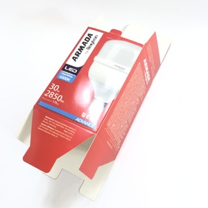 30 Watts Color Printed <strong>Red</strong> Corrugated Paper <strong>Boxes</strong> for Light Bulbs with Glossy Lamination