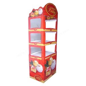 Tùy chỉnh có thể tái chế có thể gập lại cho Pop các tông sóng hiển thị kệ hiện đại thân thiện với môi sàn hiển thị đứng - Product Image 5