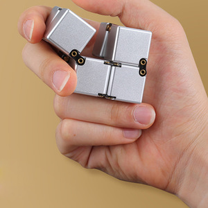 EDC Anti Stress Relief <span class=keywords><strong>Fidget</strong></span> Toy Magic Metal Aleación de aluminio Infinity <span class=keywords><strong>Cube</strong></span> Juguetes para adultos Niños ADHD Austim Anti-Stress Ansiedad - Product Image 6