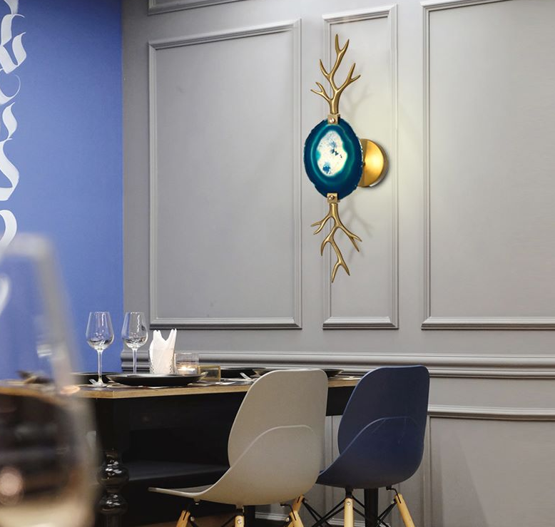 agate wall lights indoor modern living room decor wall lights indoor modern decorative
